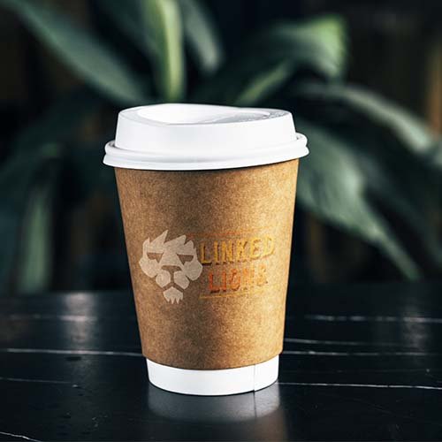 Logo mockup gobelet